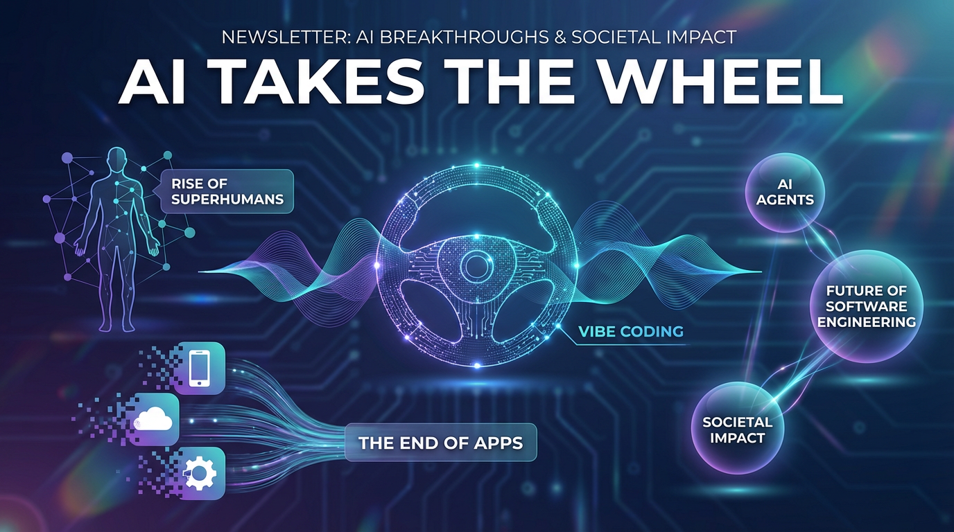 AI Takes the Wheel: The End of Apps, Rise of Superhumans, & Vibe Coding