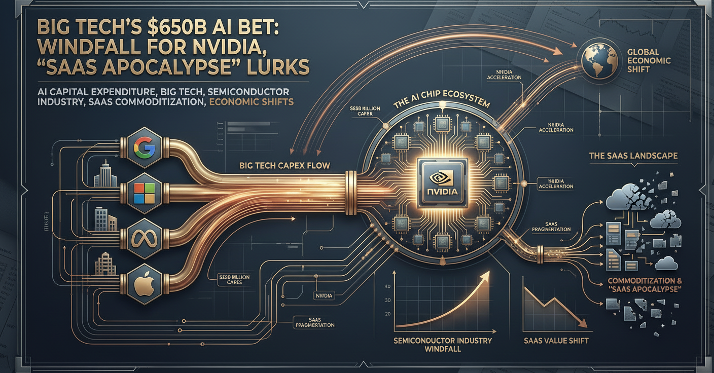 Big Tech’s $650B AI Bet: Windfall for Nvidia, 'SaaS Apocalypse' Lurks
