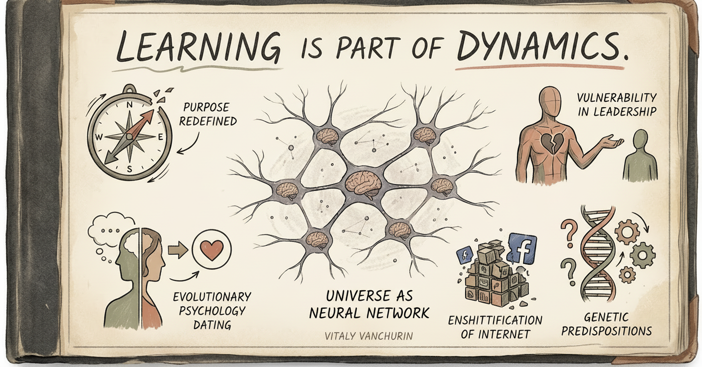 The Universe as a Neural Network. Your Strategy as a Learning Loop.